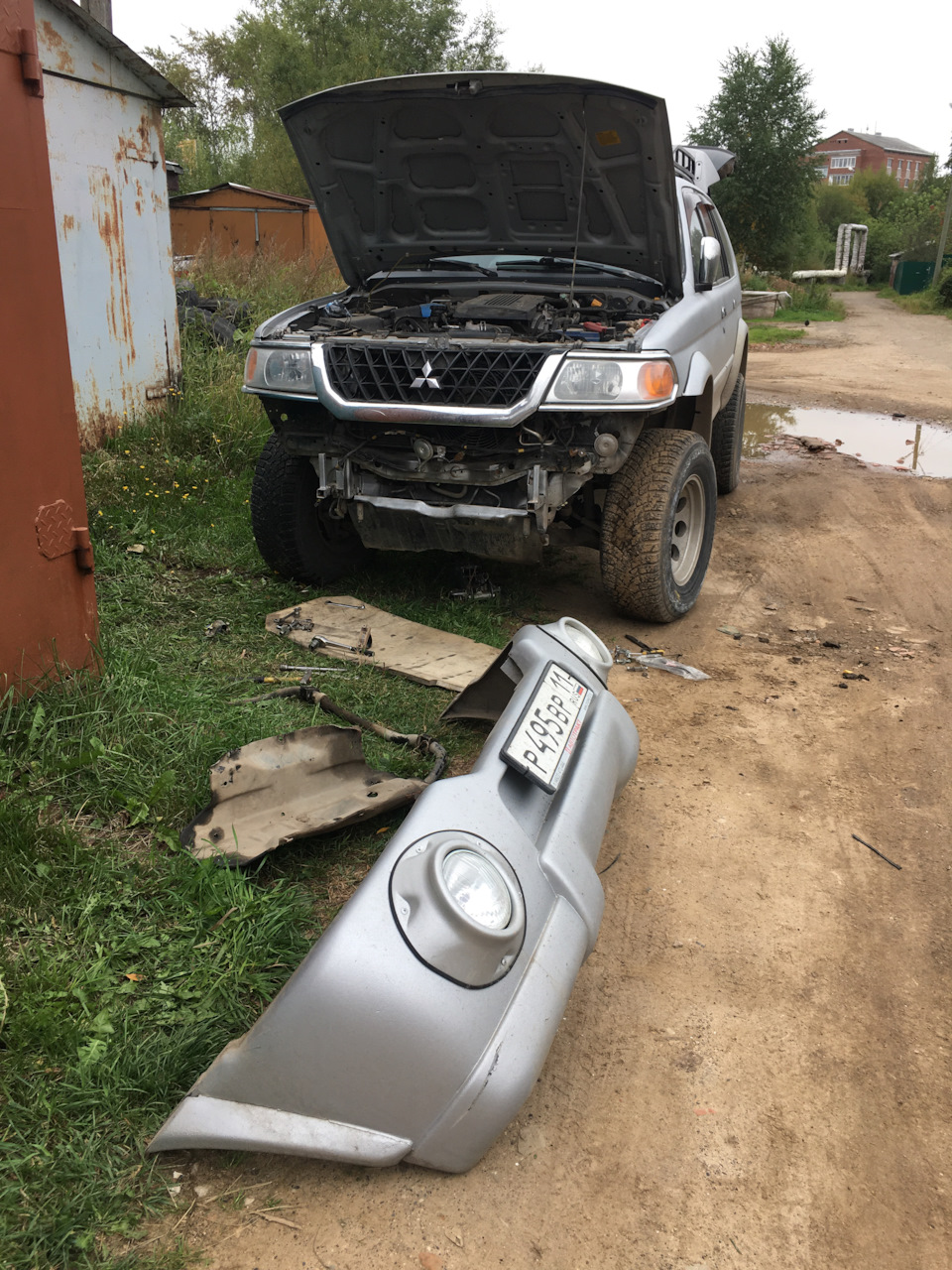 Крепление стабилизатора, часть 2 — Mitsubishi Pajero Sport (1G), 3 л ...