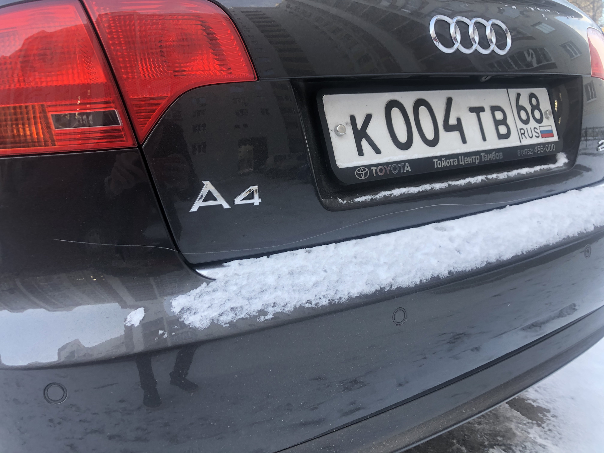 Неприятность… — Audi A4 (B7), 2 л, 2007 года | кузовной ремонт | DRIVE2