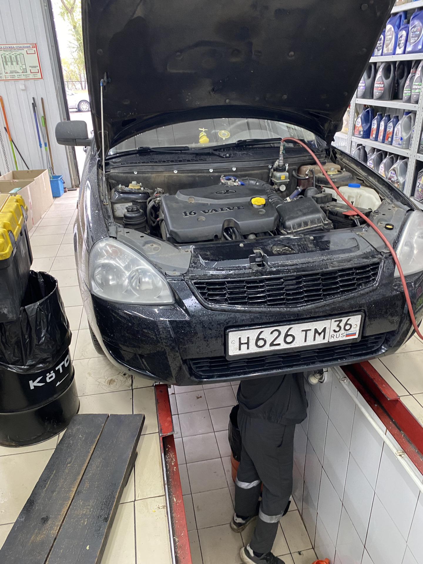 Замена жидкости ГУР — Lada Приора хэтчбек, 1,6 л, 2010 года | плановое ...