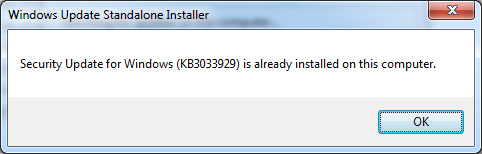 You need to install windows security update kb3033929 daemon tools что делать