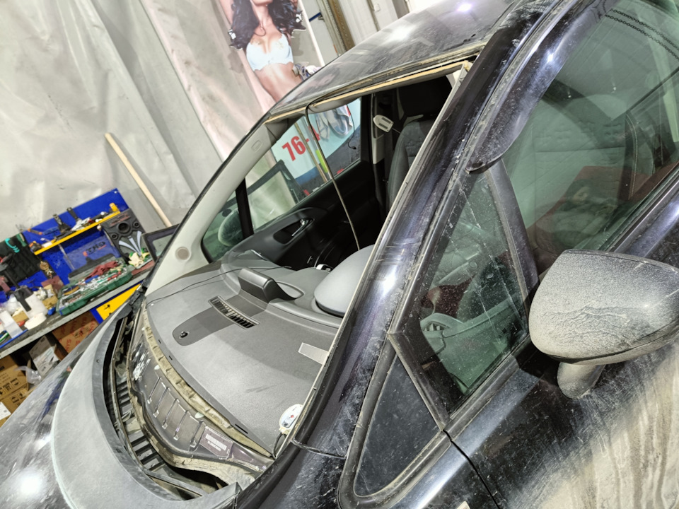 Замена лобового стекла — Opel Meriva (B), 1,7 л, 2011 года | визит на ...