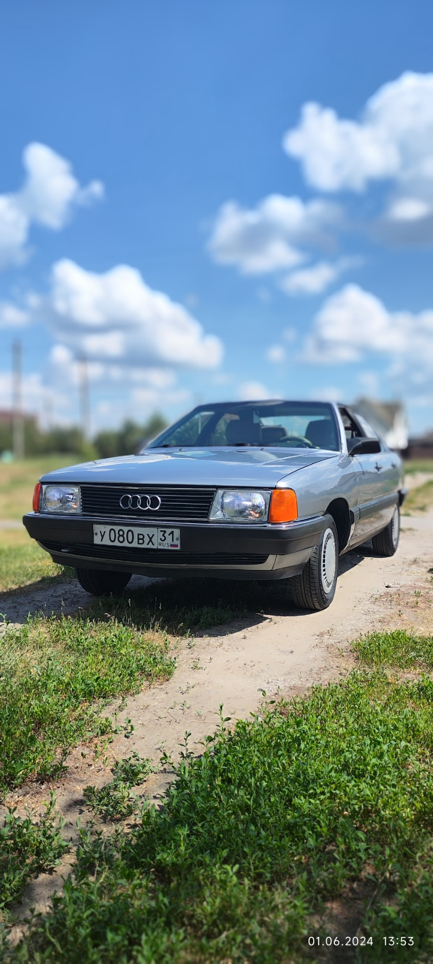 Просто солнечный день и авто после банных процедур. — Audi 100 (C3), 1,9 л,  1984 года | просто так | DRIVE2