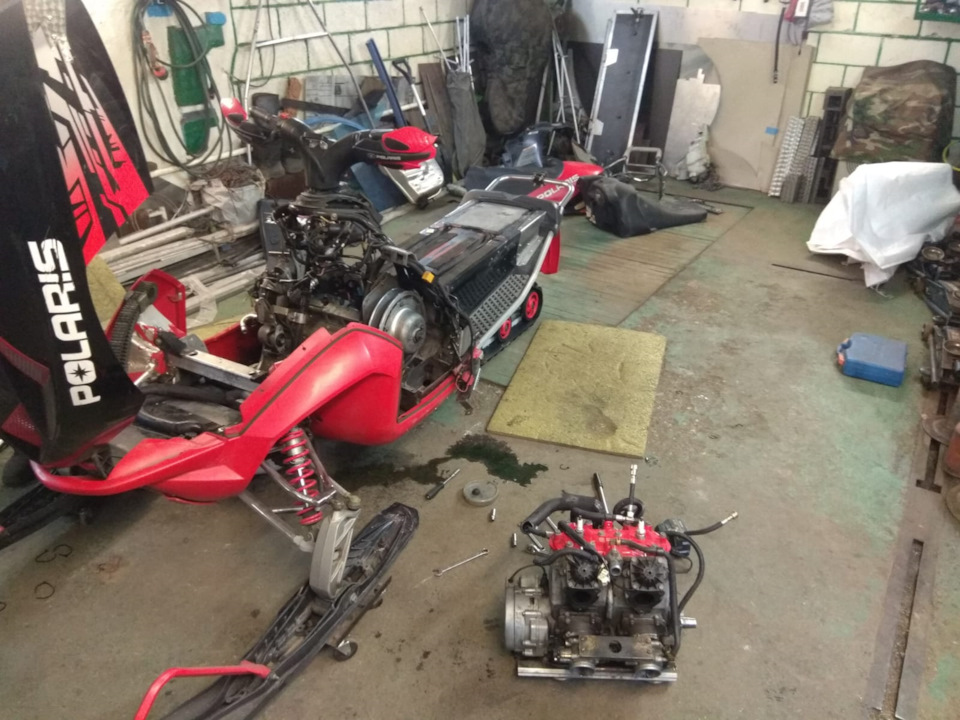 Балансировка коленвала. Капитальный ремонт двигателя снегохода Polaris ...