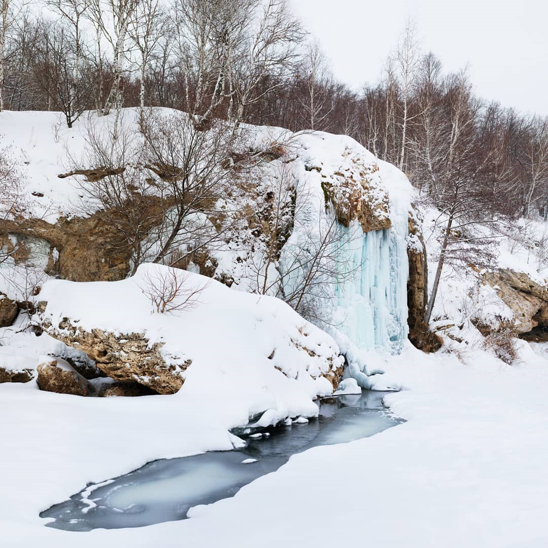 Ледяной водопад Башкирии
