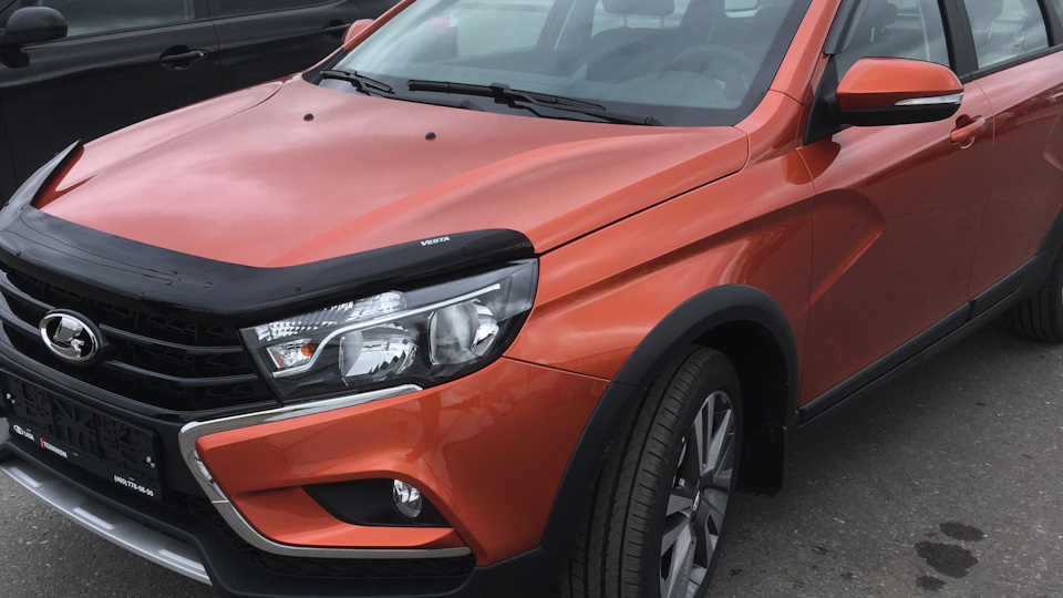 Нижняя накладка заднего бампера (черная) — LADA Vesta SW Cross, 1,8 л ...