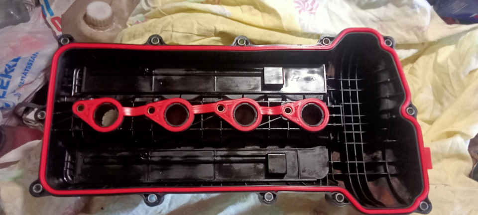 Замена прокладки клапанной крышки на Солярис на Rosteco. — Hyundai ...