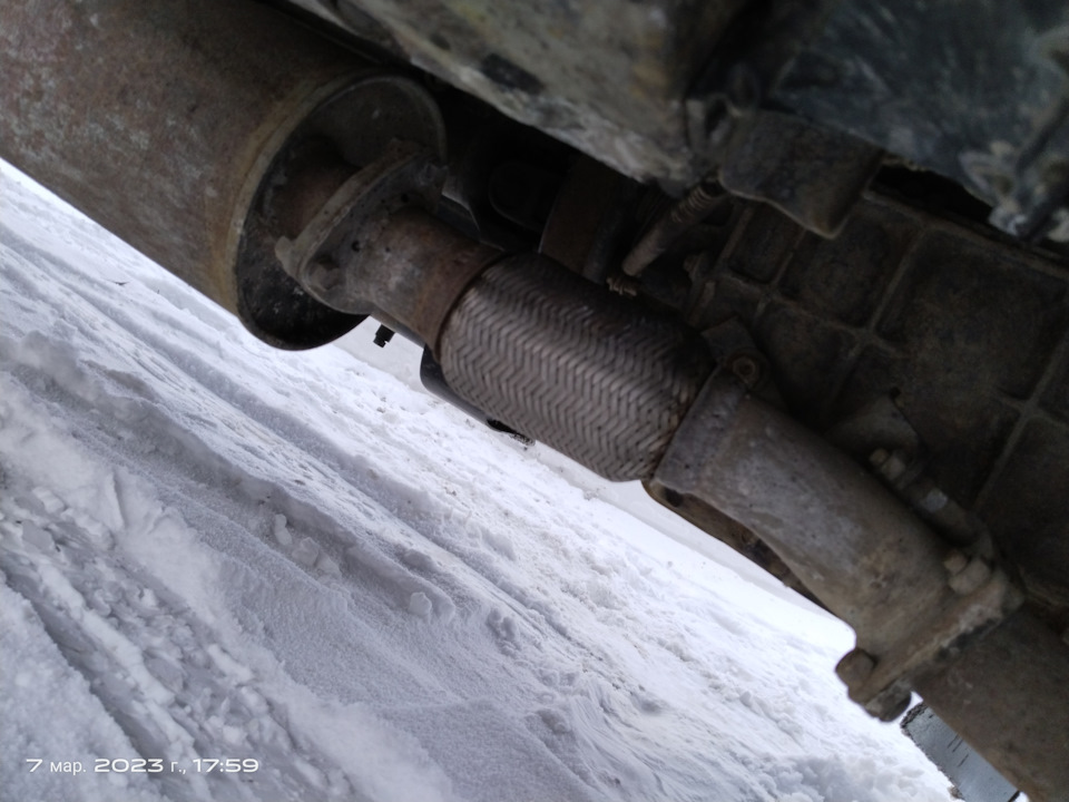 Гофра на глушитель — Hyundai HD 72, 3,3 л, 2006 года | своими руками ...