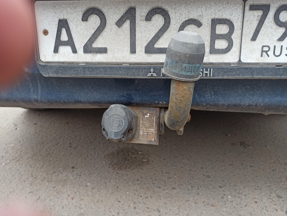 Перенос розетки фаркопа и всякие мелочи — Mitsubishi Lancer IX, 1,6 л ...