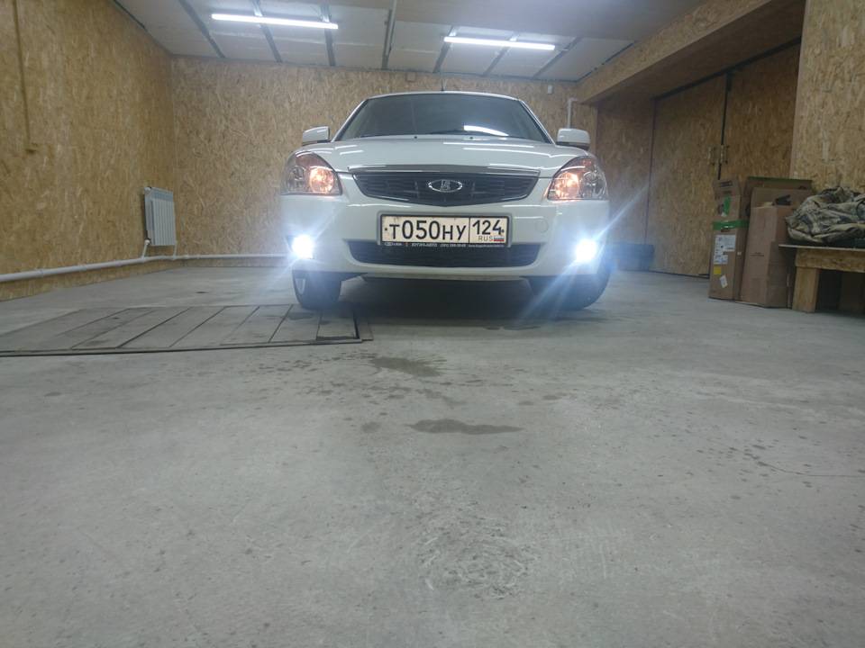 4️⃣ ️ туманки Led 6000 — Lada Приора седан, 1,6 л, 2018 года | тюнинг ...