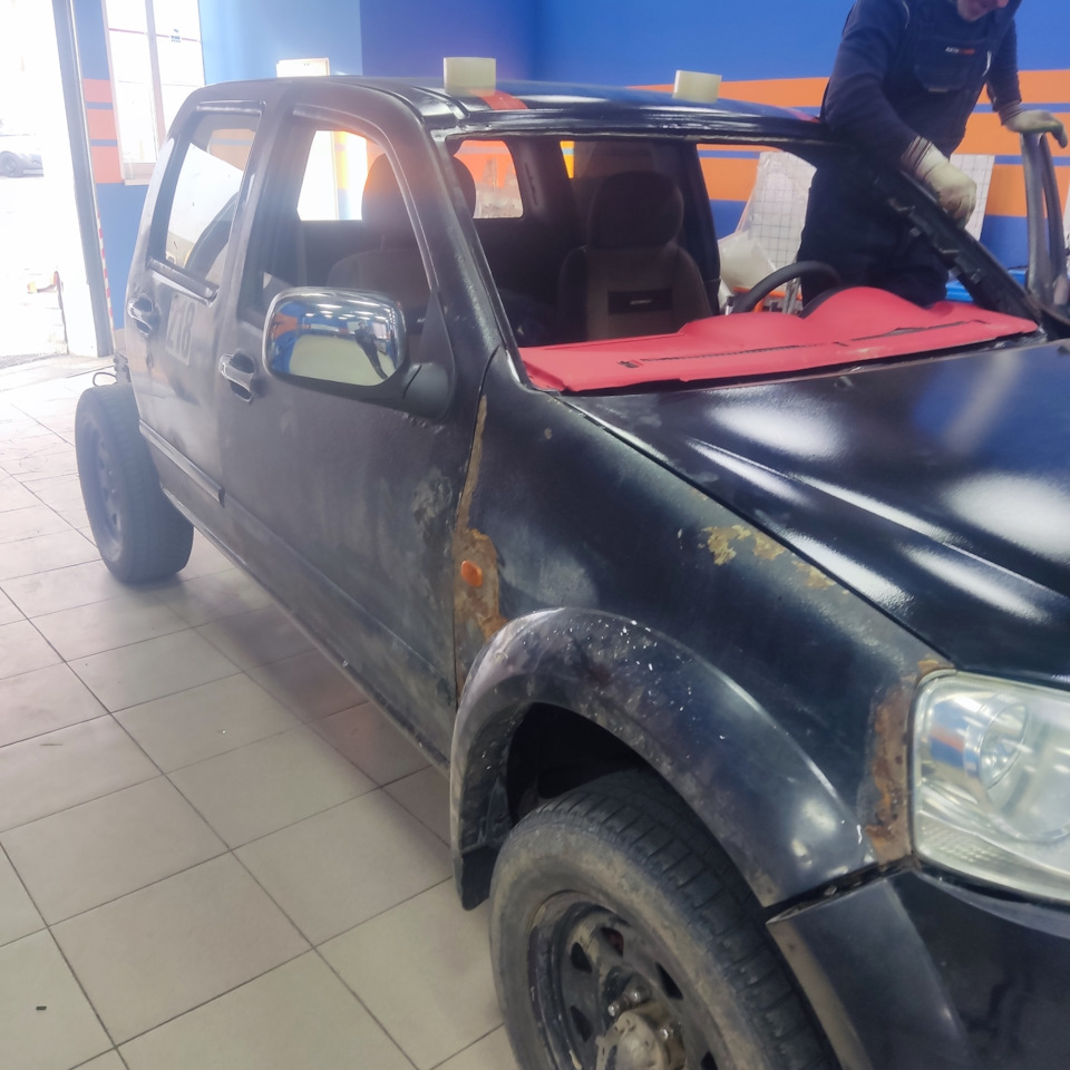 Wingle, продолжаем собирать часть 4, установка лобового стекла. — Great ...