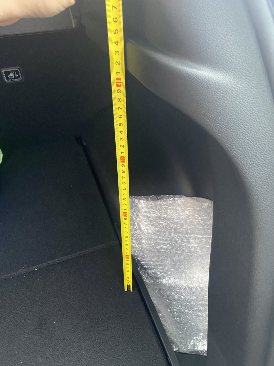 Высота до полки — Hyundai Creta (1G)