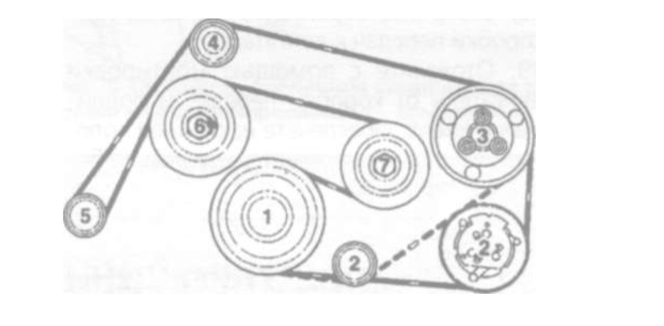 Мерседес 272 мотор схема обводного ремня