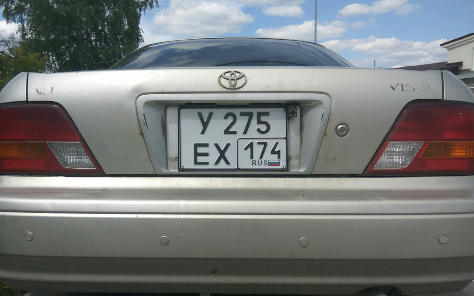 Замена госномера — Toyota Vista (40), 1,8 л, 1997 года | тюнинг | DRIVE2