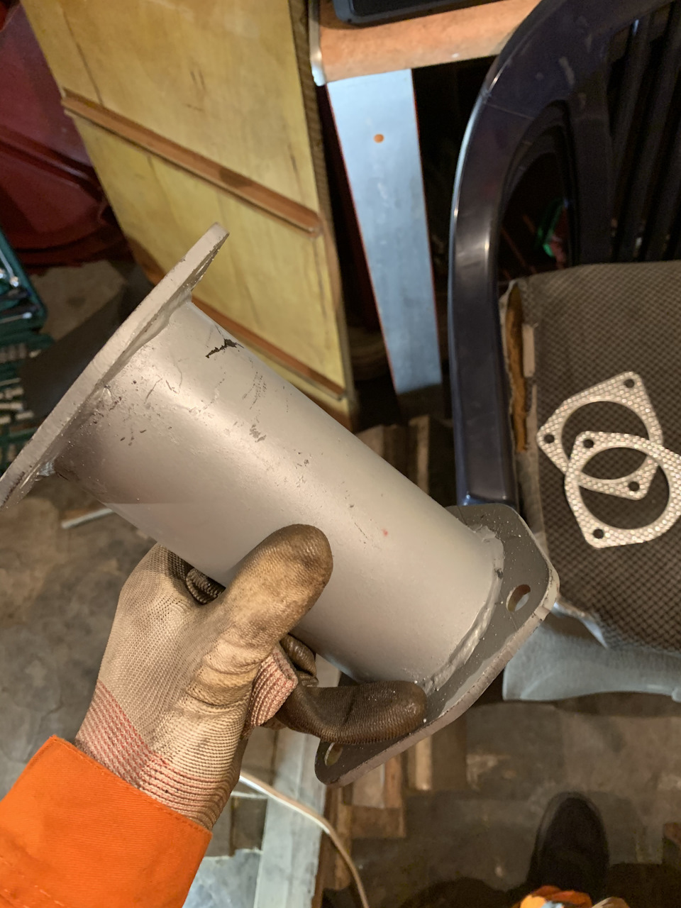 Проставка вместо катализатора — Daewoo Lanos, 1,5 л, 2008 года ...