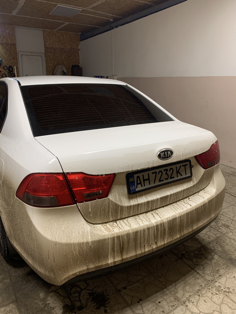 Лип спойлер. — KIA Magentis III, 2 л, 2010 года | аксессуары | DRIVE2