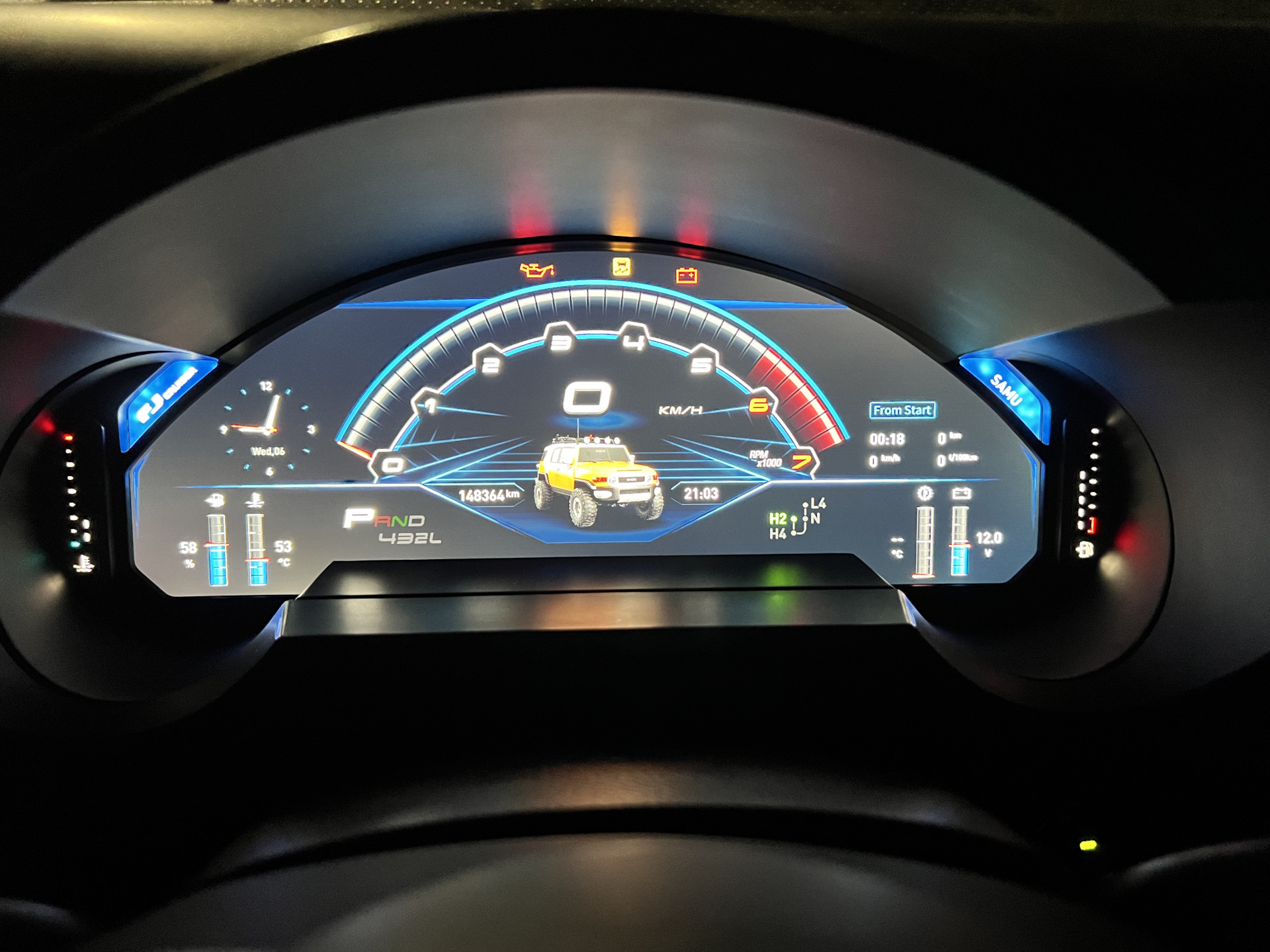 Панель приборов Carobotor — Toyota FJ Cruiser, 4 л, 2007 года