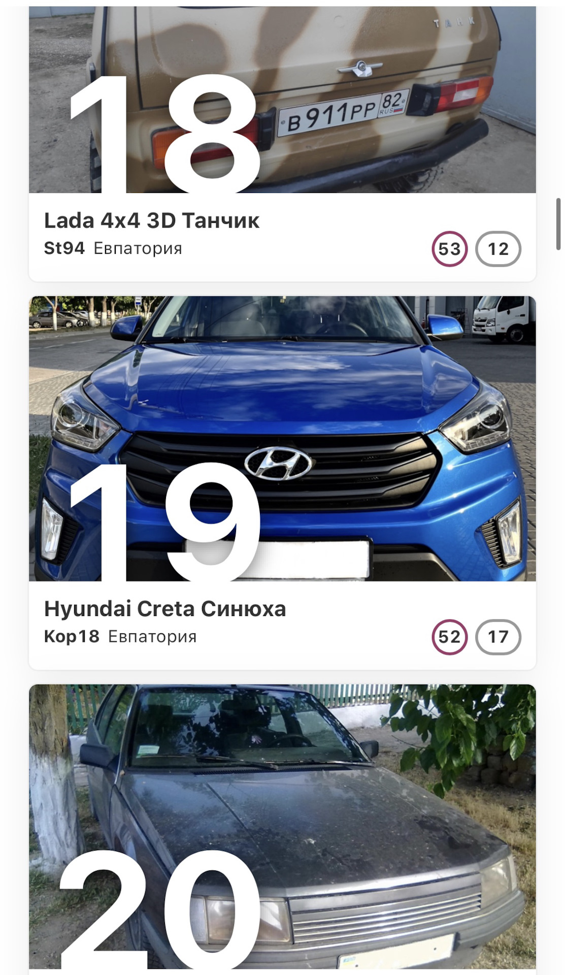 TОП Евпатория — Hyundai Creta (1G), 2 л, 2019 года | другое | DRIVE2