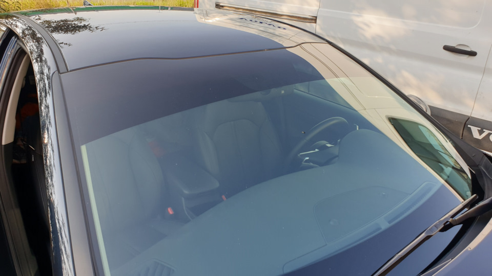 Тонировочная полоса на лобовое стекло Оптима — KIA Optima (4G), 2,4 л ...