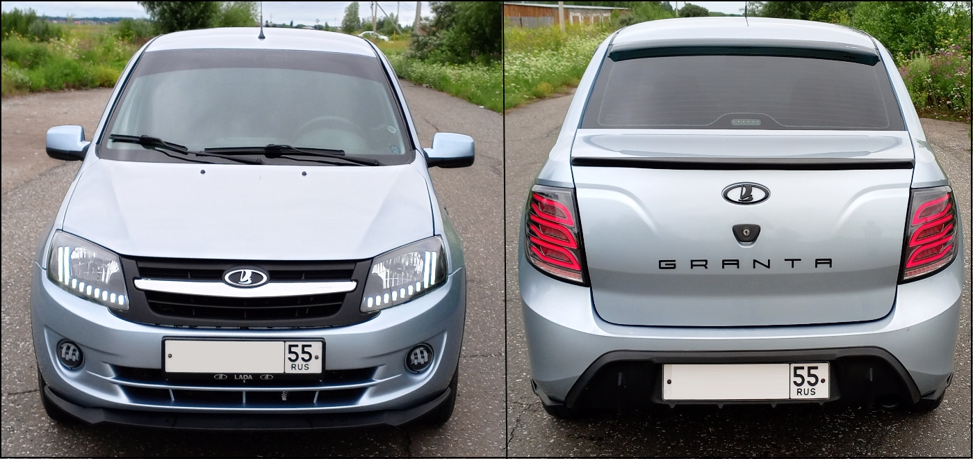 Автомобильная оптика — Lada Гранта (1G), 1,6 л, 2012 года | стайлинг ...