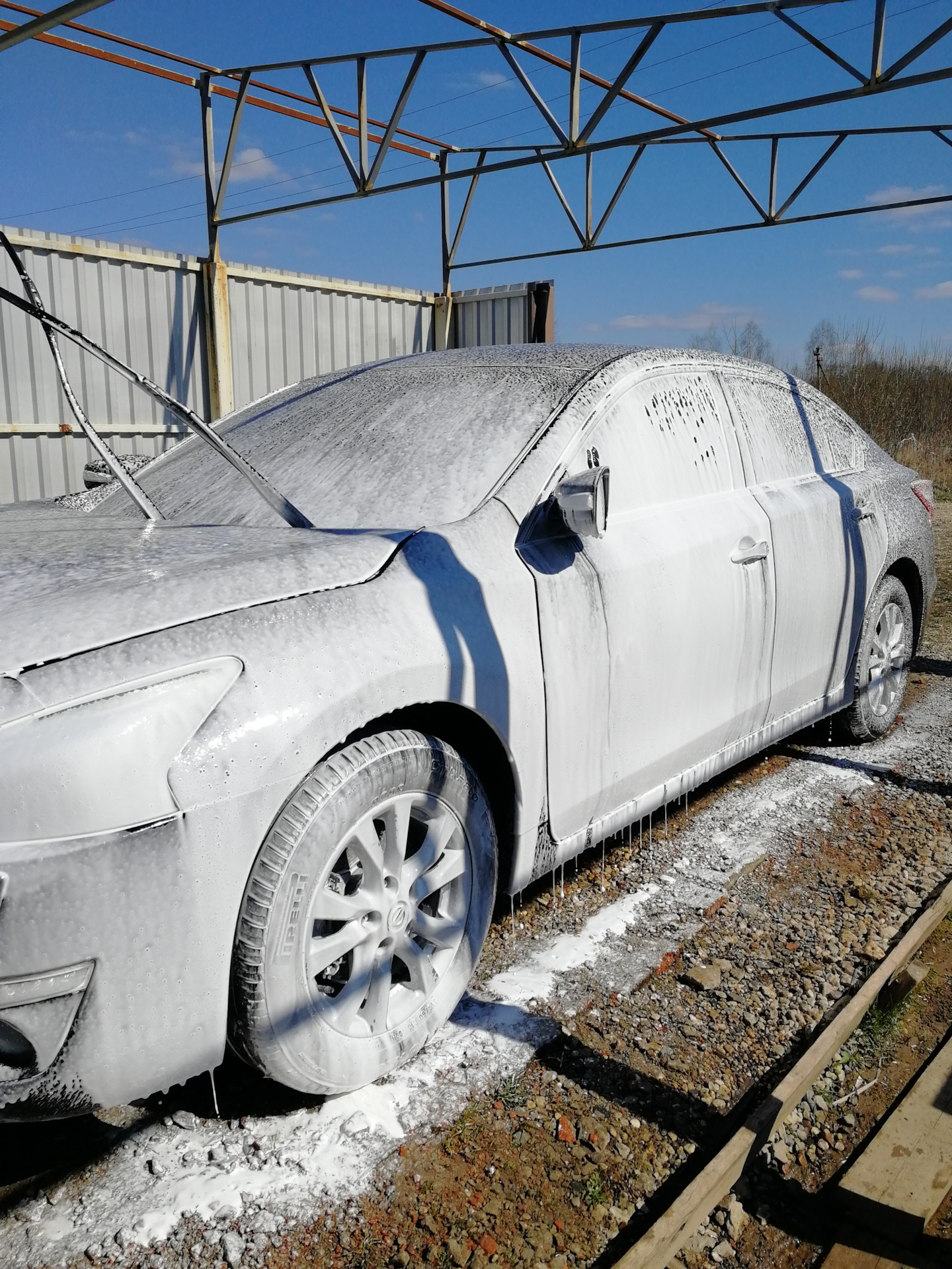 19. Мойка Bort-1900 PRO / Пенник с али / Отзыв химии Grass. — Nissan Teana  (L33), 2,5 л, 2014 года | мойка | DRIVE2