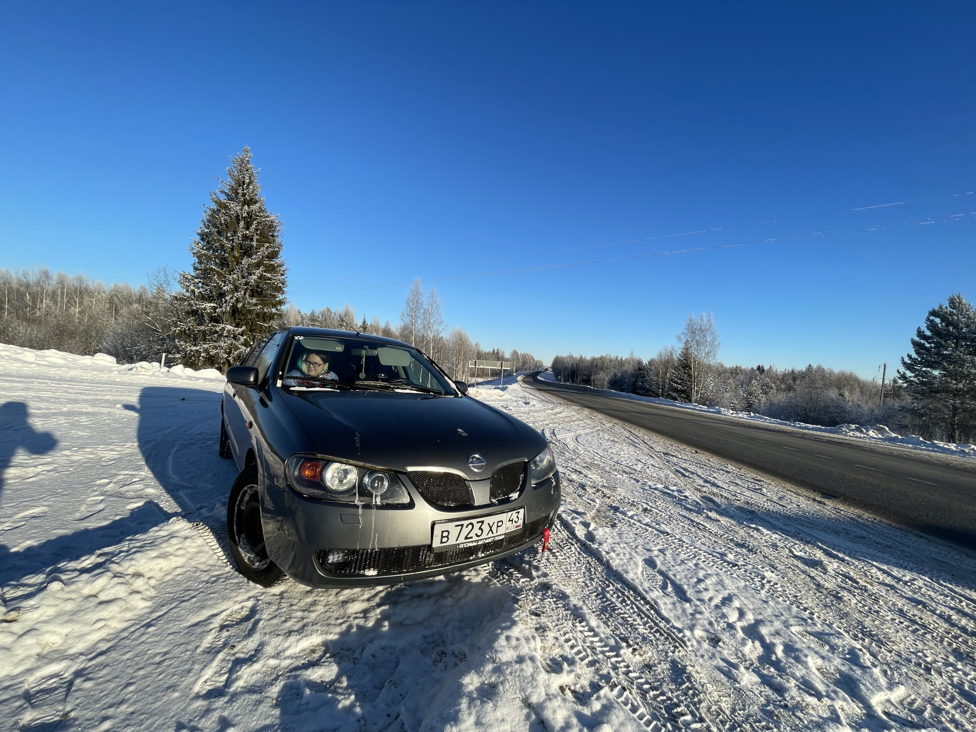 Для себя — замена левого шруса, переборка суппорта — Nissan Almera II ...