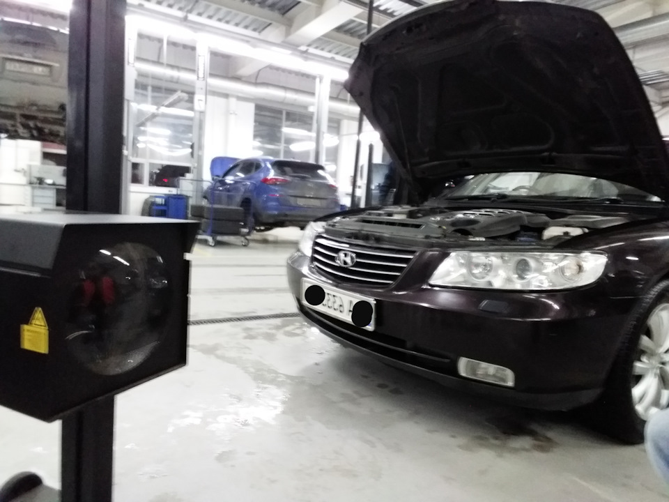 Регулировка света фар — Hyundai Grandeur (TG), 3,3 л, 2006 года ...