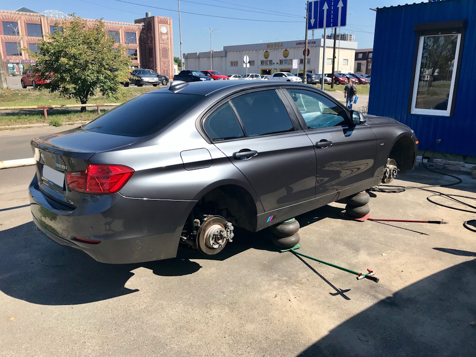 Покраска литых дисков в серый матовый металлик — BMW 3 series (F30), 2 ...