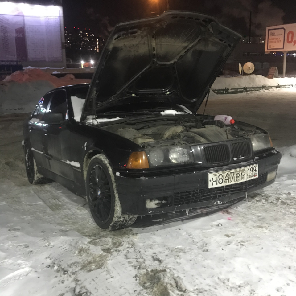 Не греет печка на холостых м50б20 + отвалился глушак, делаем в дороге ...