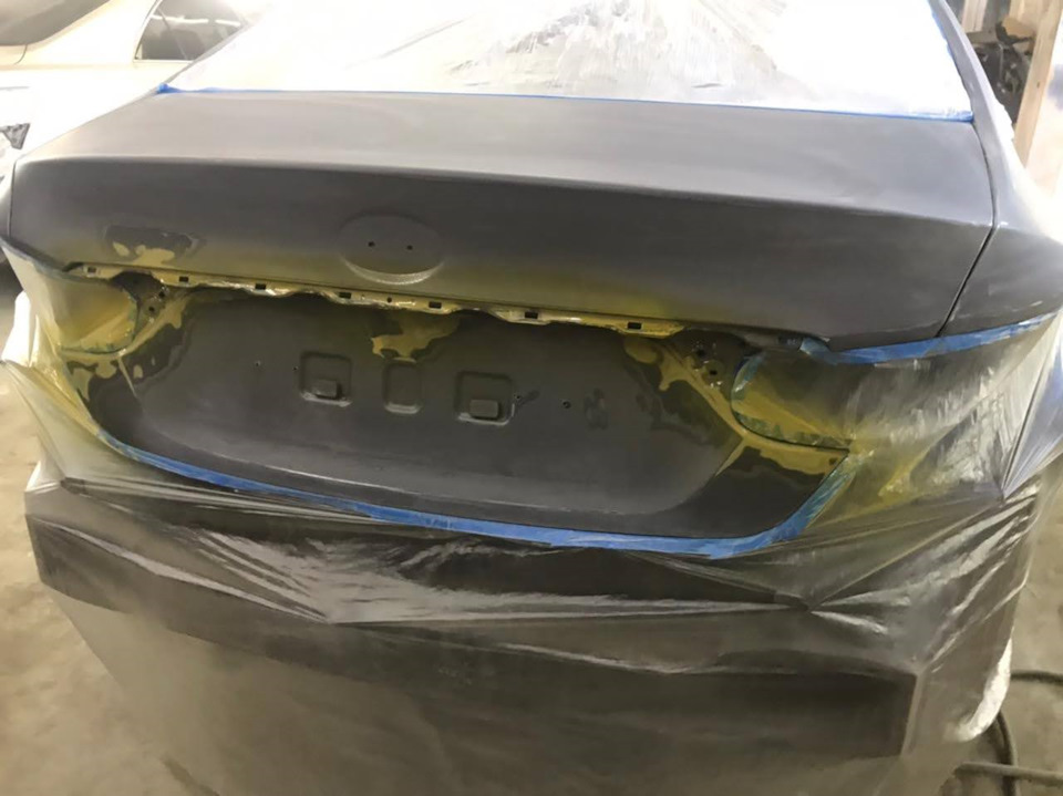 Кислотный грунт крышка багажника — Hyundai Sonata VI (YF)