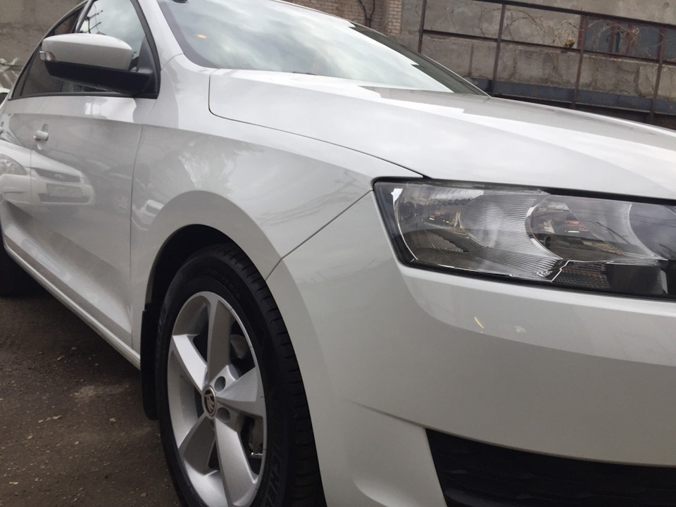 Полировка жидким воском! — Skoda Rapid (1G), 1,6 л, 2017 года | просто ...
