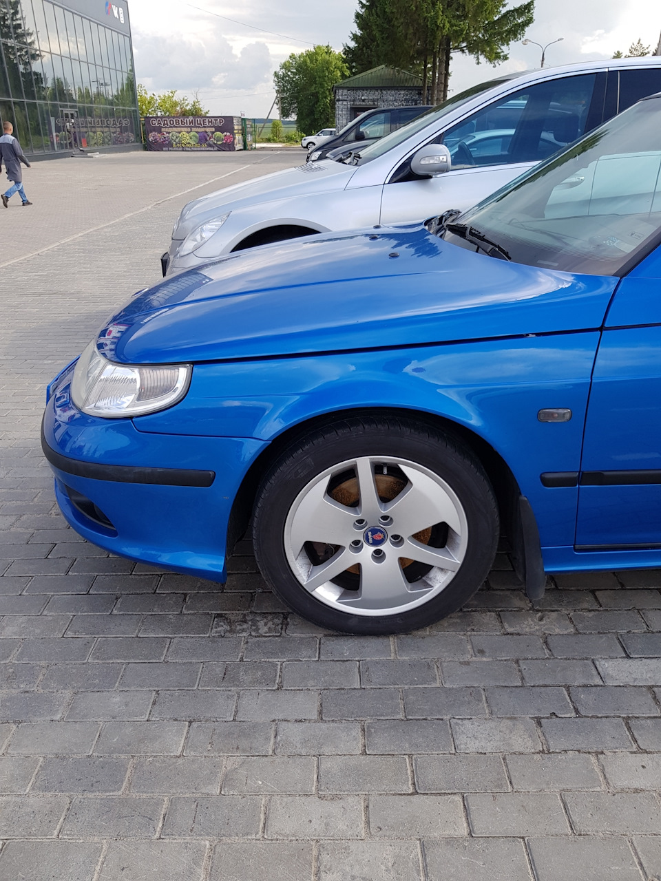 Поставил стойки монро в круг и пружины стандарт … — Saab 9-5, 2,3 л ...