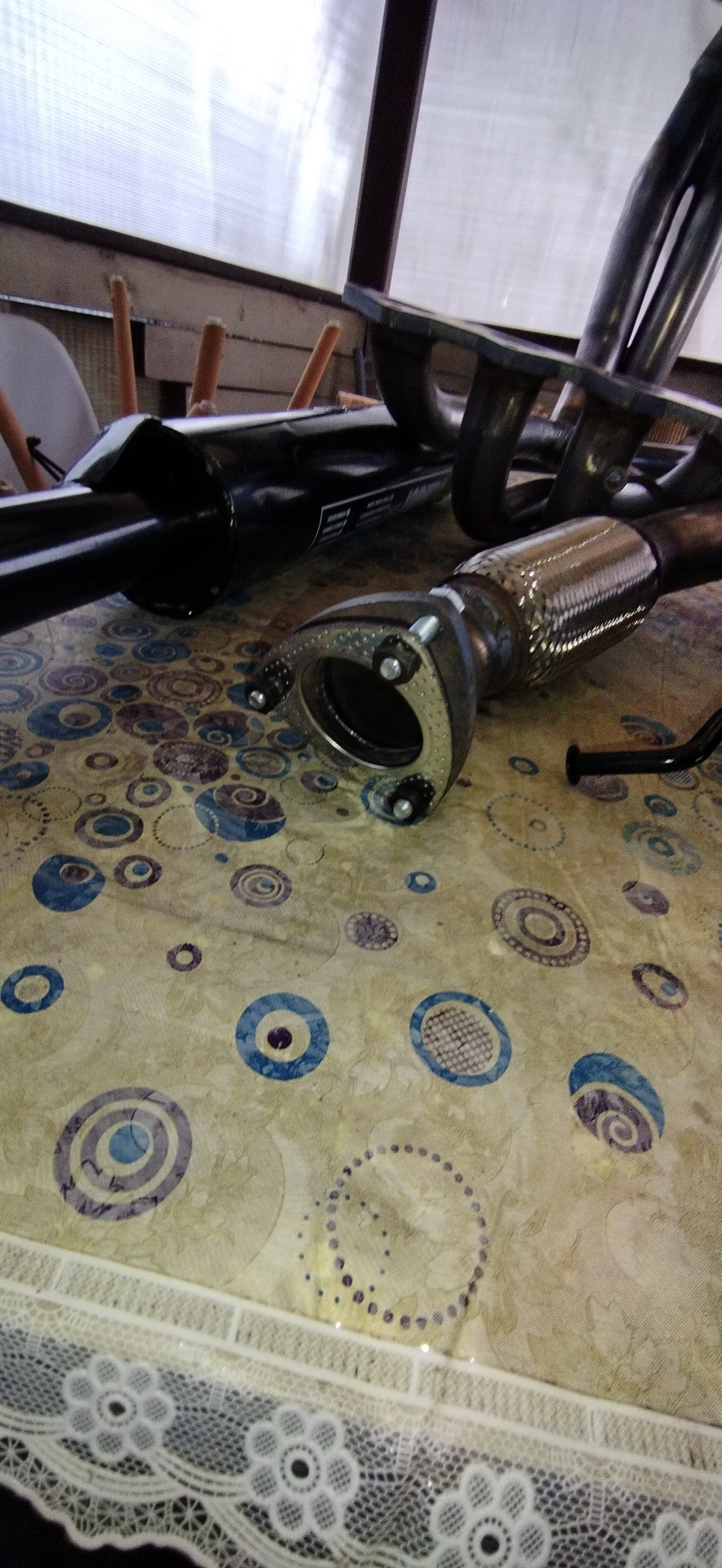 Комплект выхлопной системы "Стингер" паук, гофра, резонатор, глушитель ...