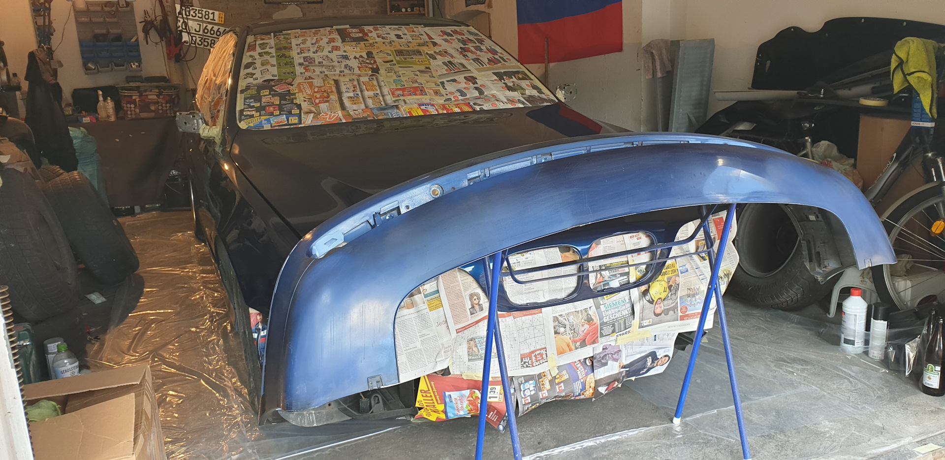 Продолжение: красим жидкой Резиной — BMW 5 series (E39), 2,5 л, 1998 ...