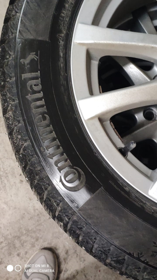 Шины зимние шипованные Continental 215/60 R16 на Toyota Camry (XV30 ...
