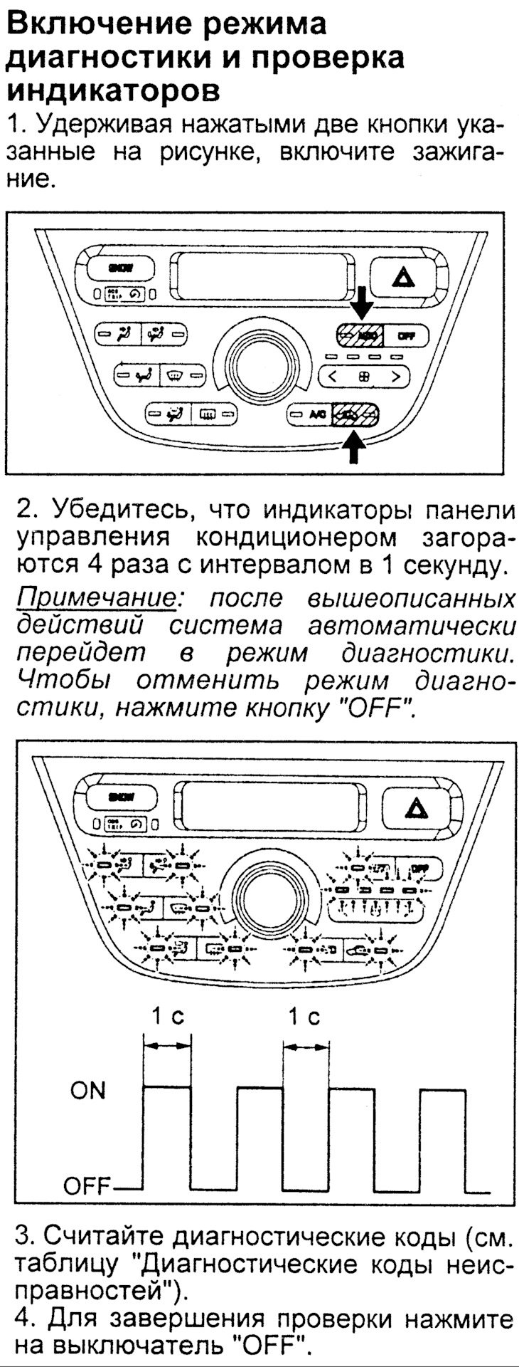 Самодиагностика климат-контроля Toyota — Toyota Opa, 1,8 л, 2003 года |  своими руками | DRIVE2