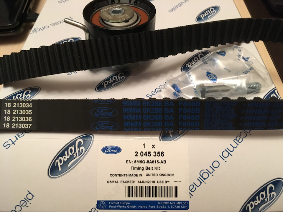 Замена ремня и ролика ГРМ, помпа и сальник коленвала. — Ford Focus ...