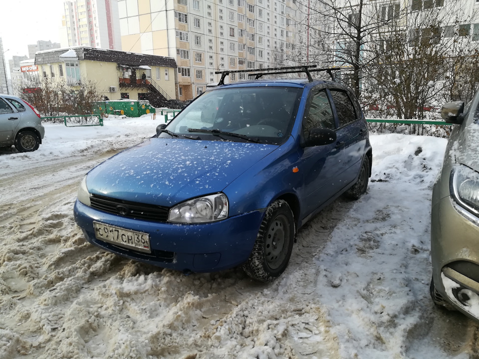 6. Багажник на крышу. — Lada Калина Хэтчбек (1G), 1,6 л, 2006 года ...