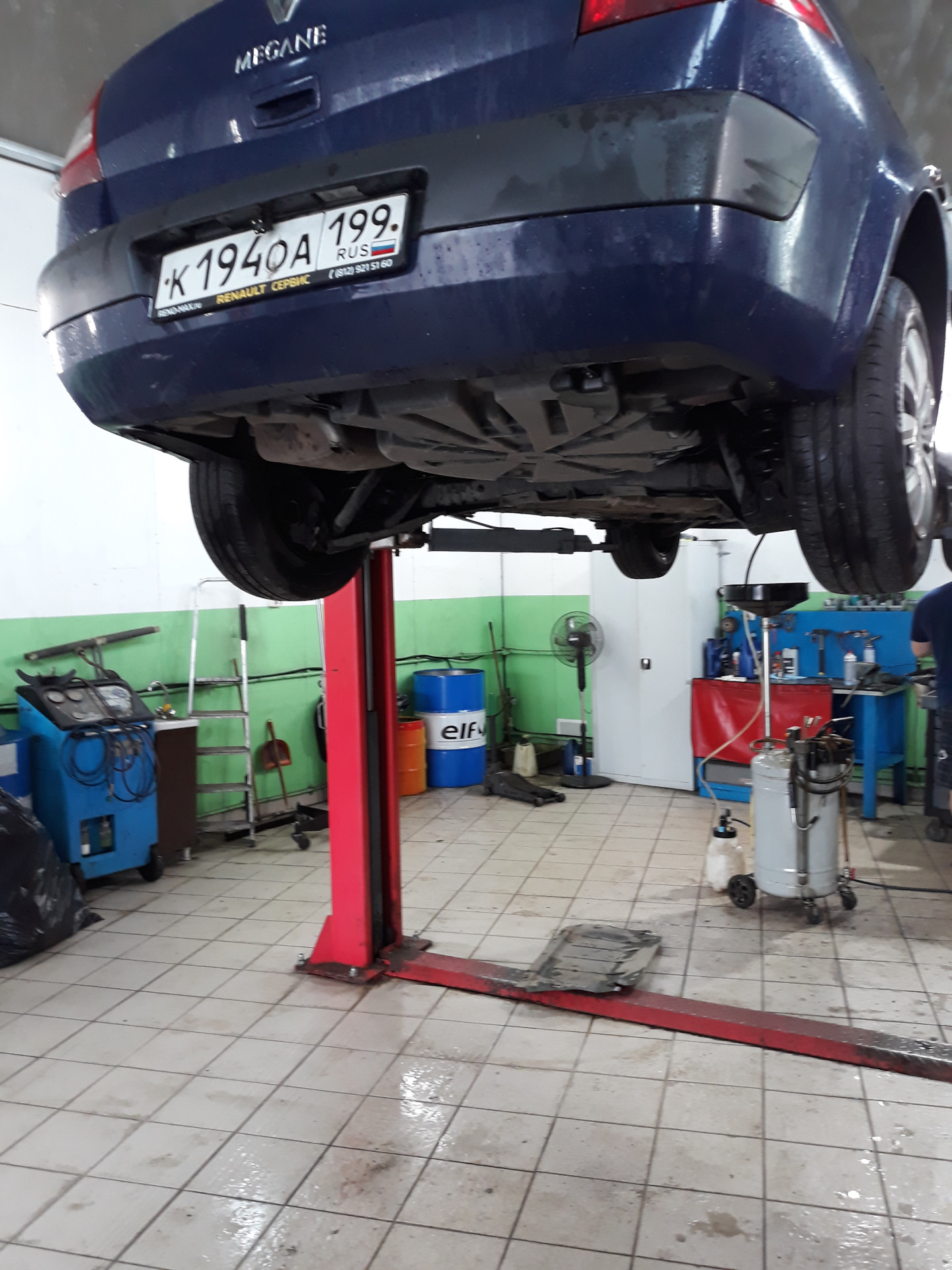 Замена масла мкпп — Renault Megane II, 1,4 л, 2008 года | плановое ТО ...