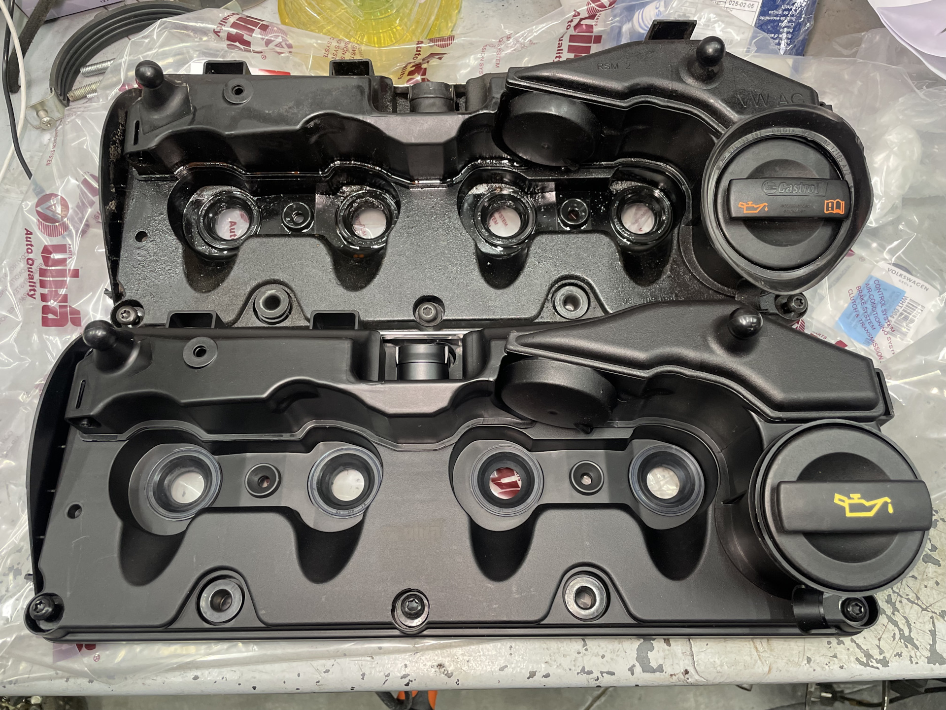 49. Давление картерных газов clja / Клапанная крышка — Volkswagen ...