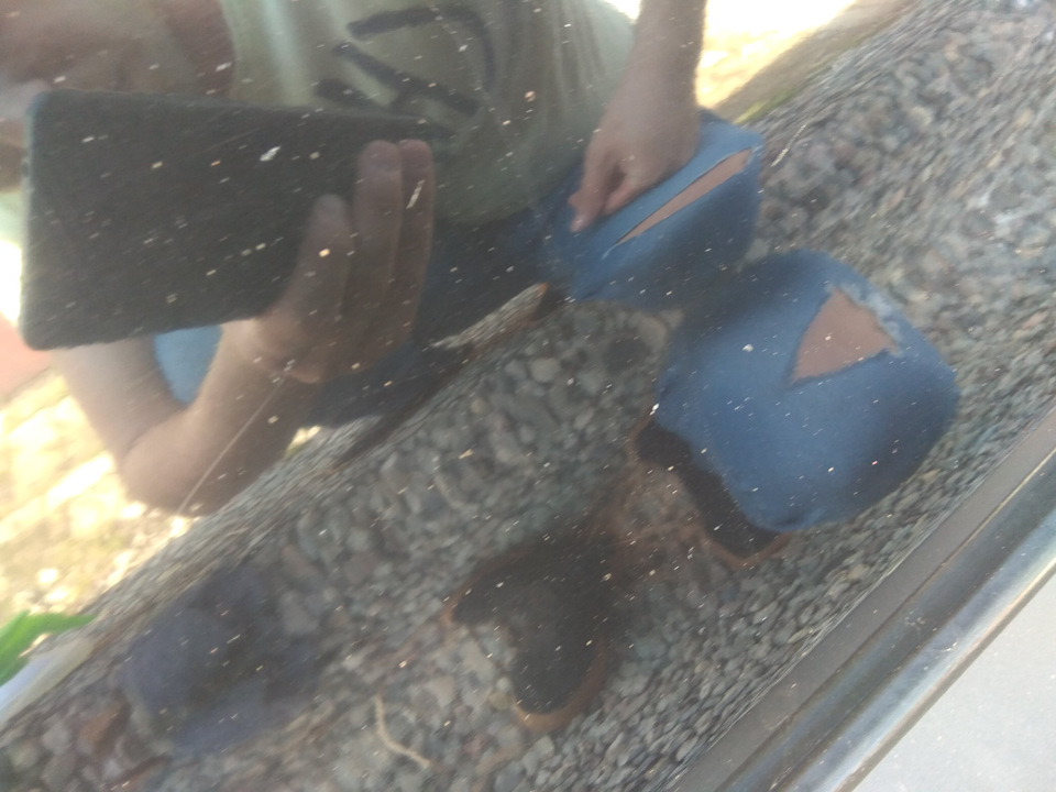 Очистка кузова глиной — Mitsubishi Outlander XL, 2,4 л, 2008 года ...