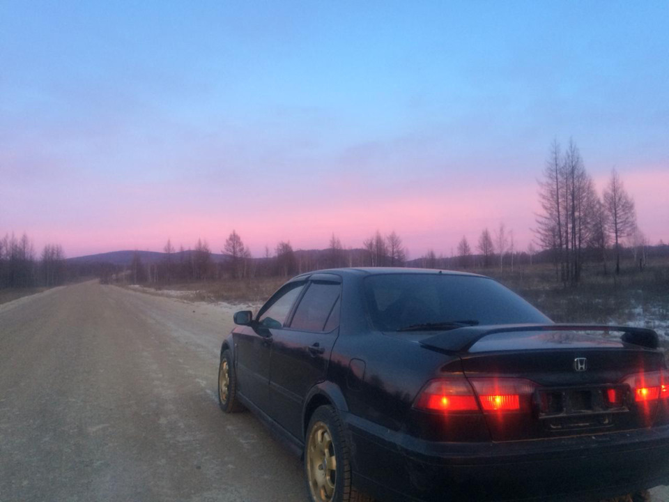 Закат красивый — Honda Torneo, 2 л, 1998 года | путешествие | DRIVE2