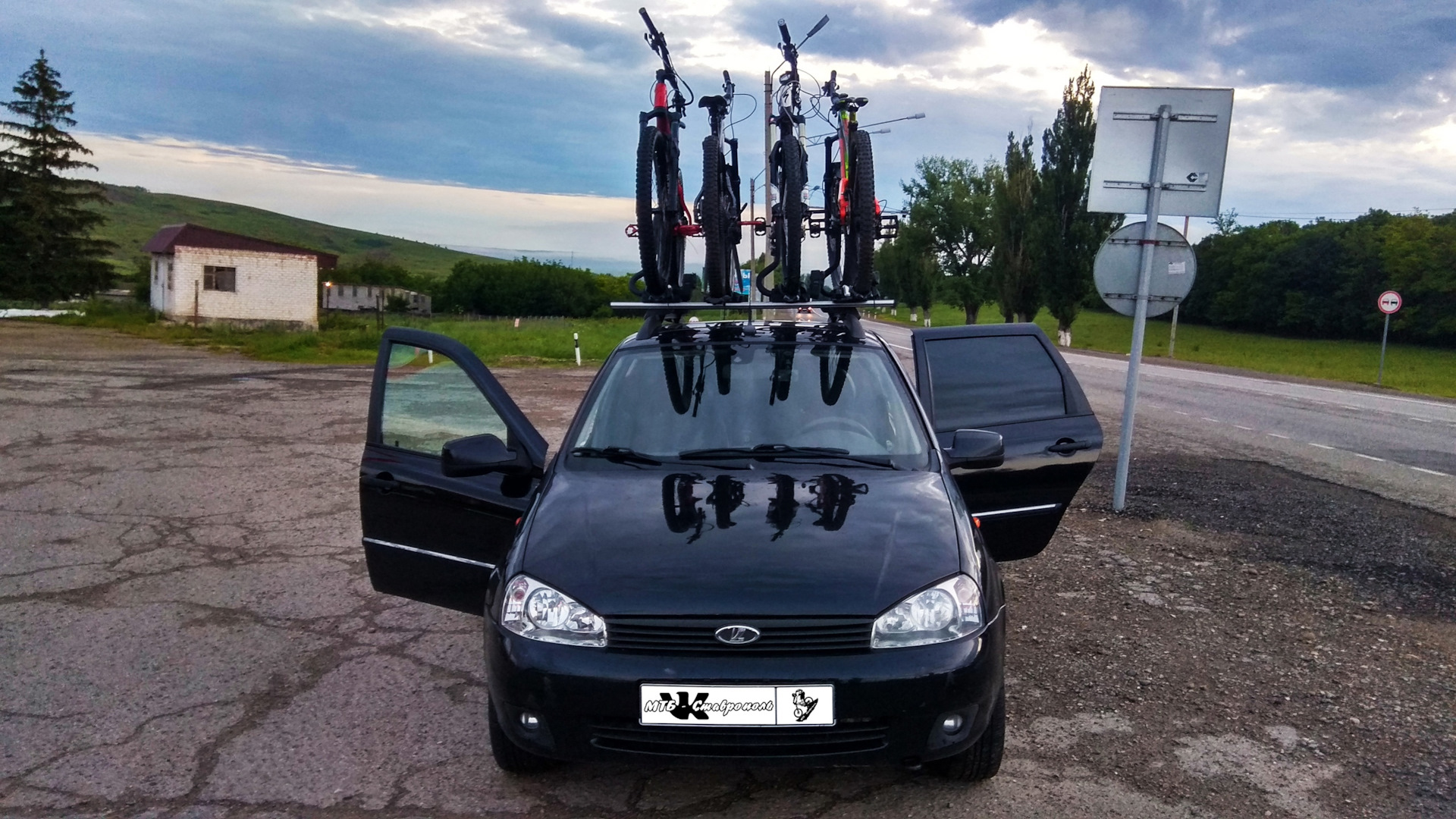 Обкатал рейлинги и багажник. — Lada Калина универсал, 1,6 л, 2013 года ...
