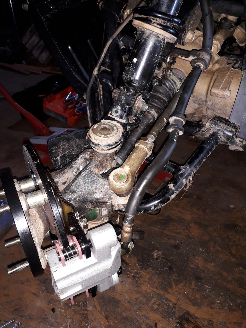 Замена на квадроцикле HONDA барабанных тормозов на дисковые — XDIFF на ...