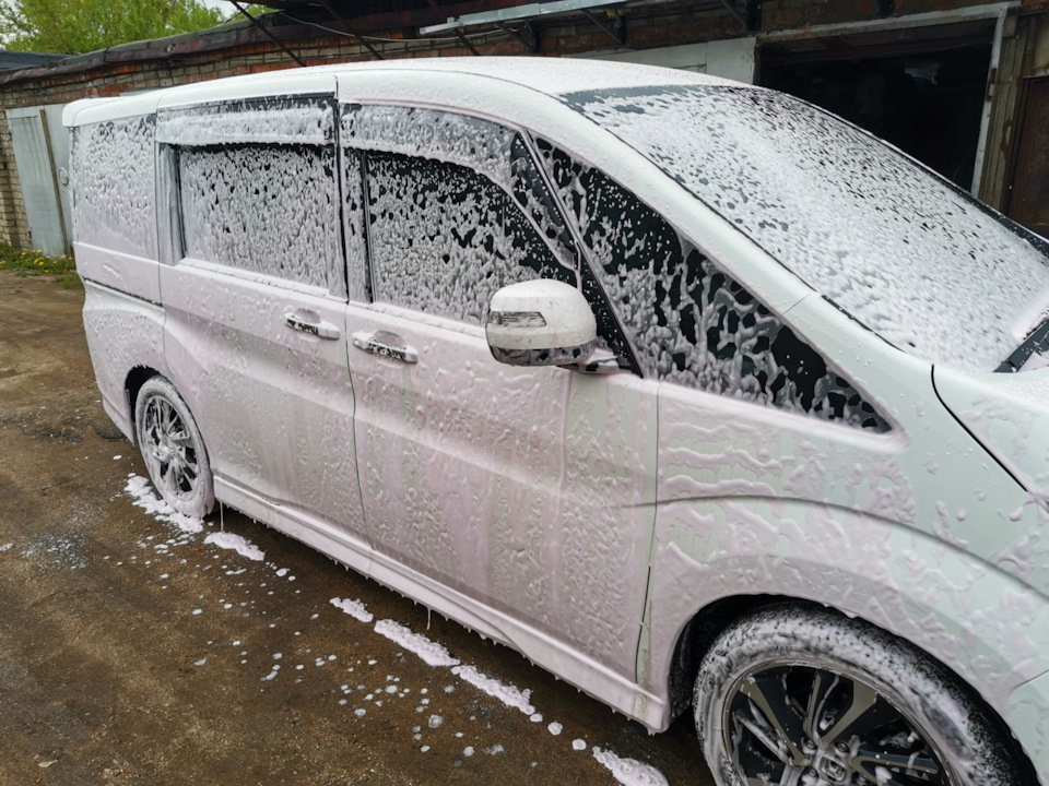 Пенная насадка на штиль — Honda Stepwgn (5G), 1,5 л, 2015 года | мойка ...