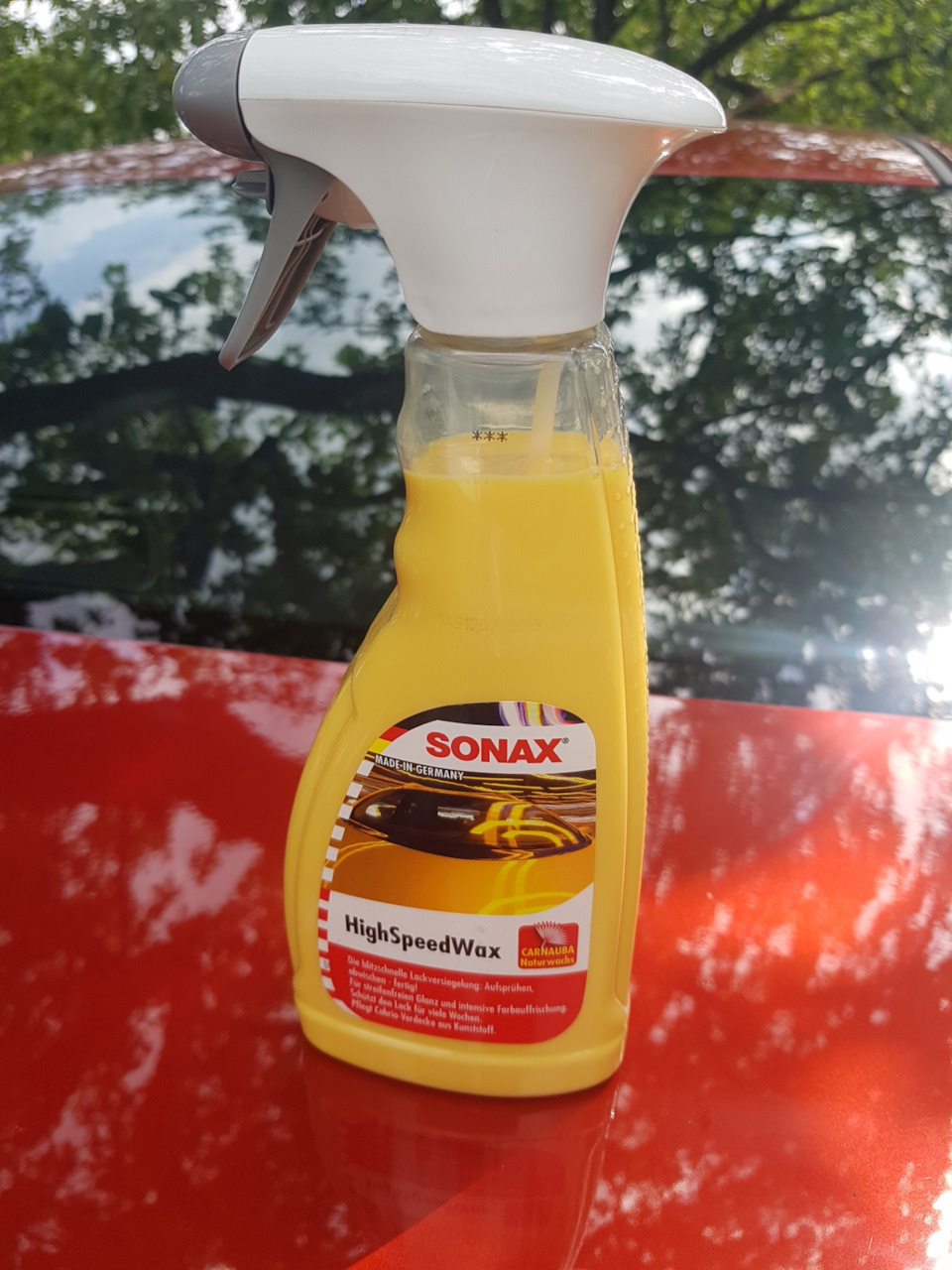 Полироль Sonax High Speed Wax — Lada Vesta, 1,6 л, 2019 года | мойка |  DRIVE2