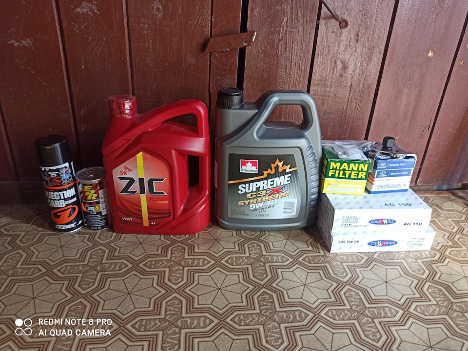 №16 Плановое ТО на 210000, раскоксовка Gzox, двойная промывка двигателя ...