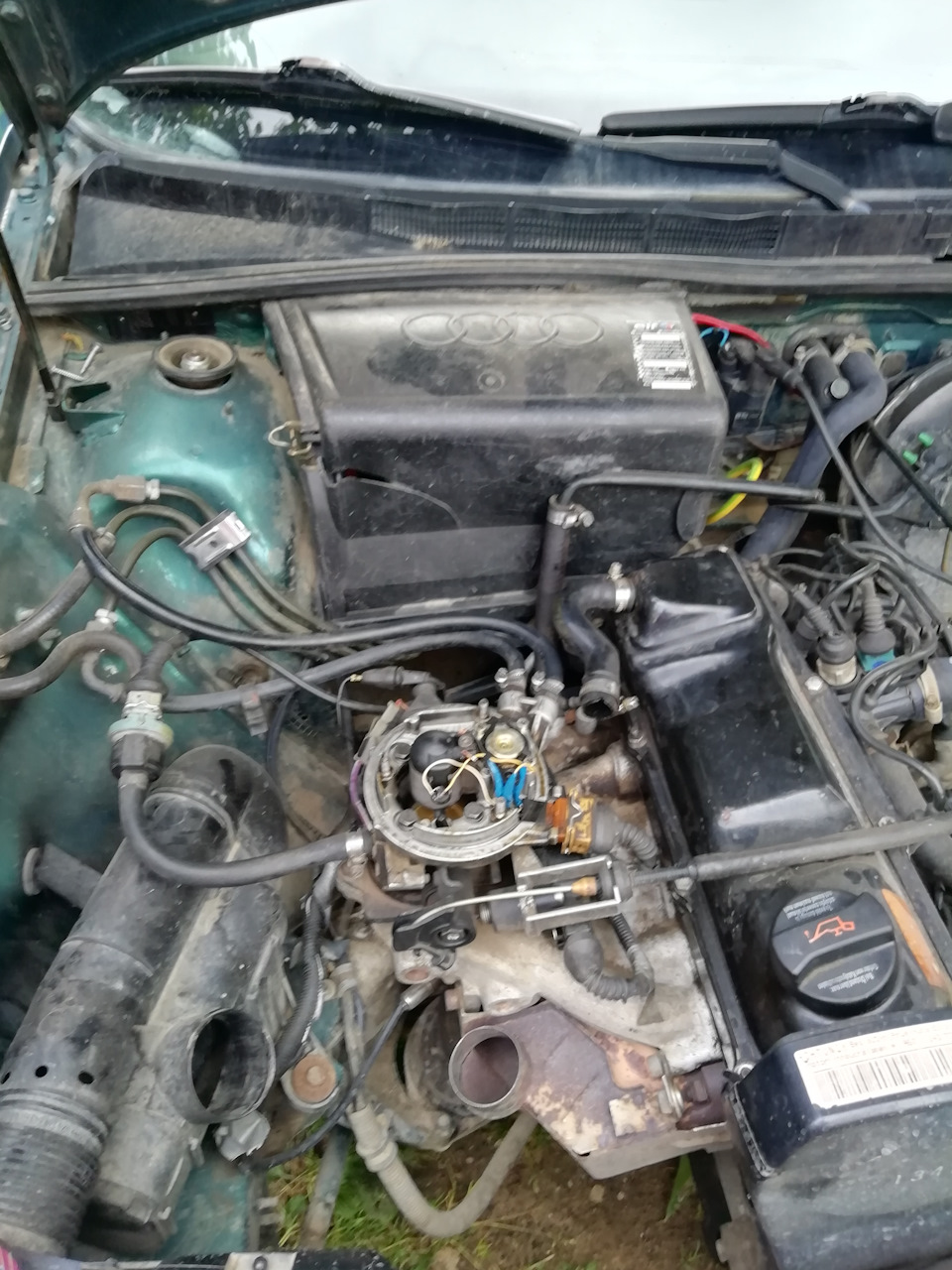 залило свечи audi 80 b4