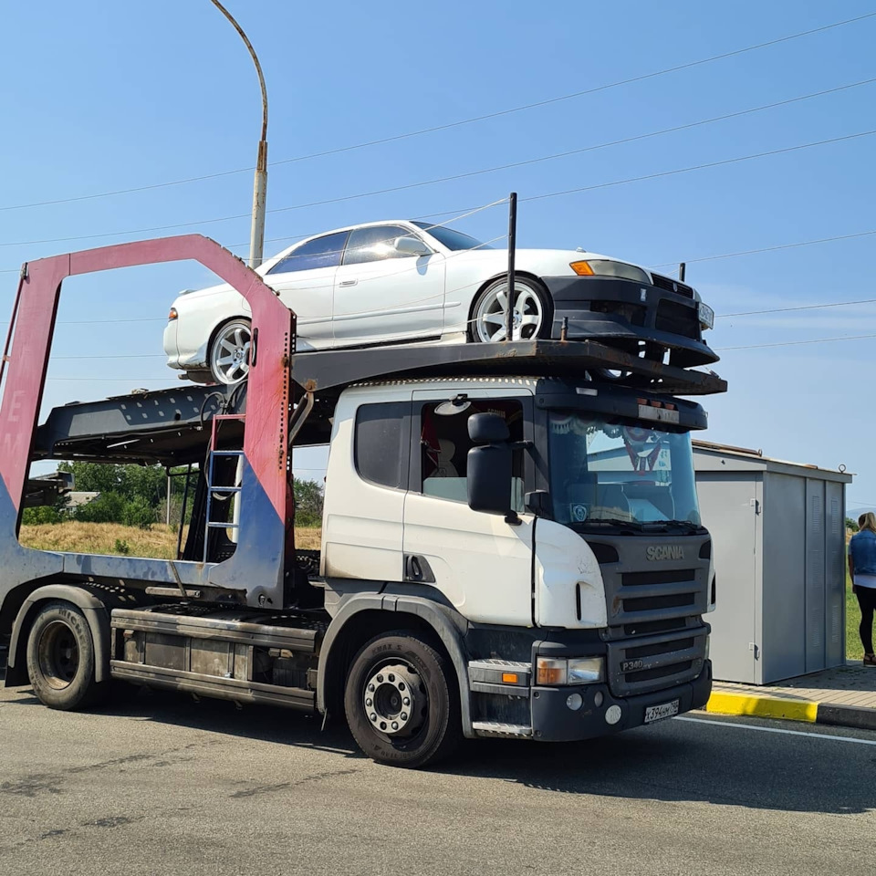 Постановка на учёт и отправка в Санкт-Петербург автовозом! — Toyota Mark II  (90), 2,5 л, 1992 года | эвакуация | DRIVE2