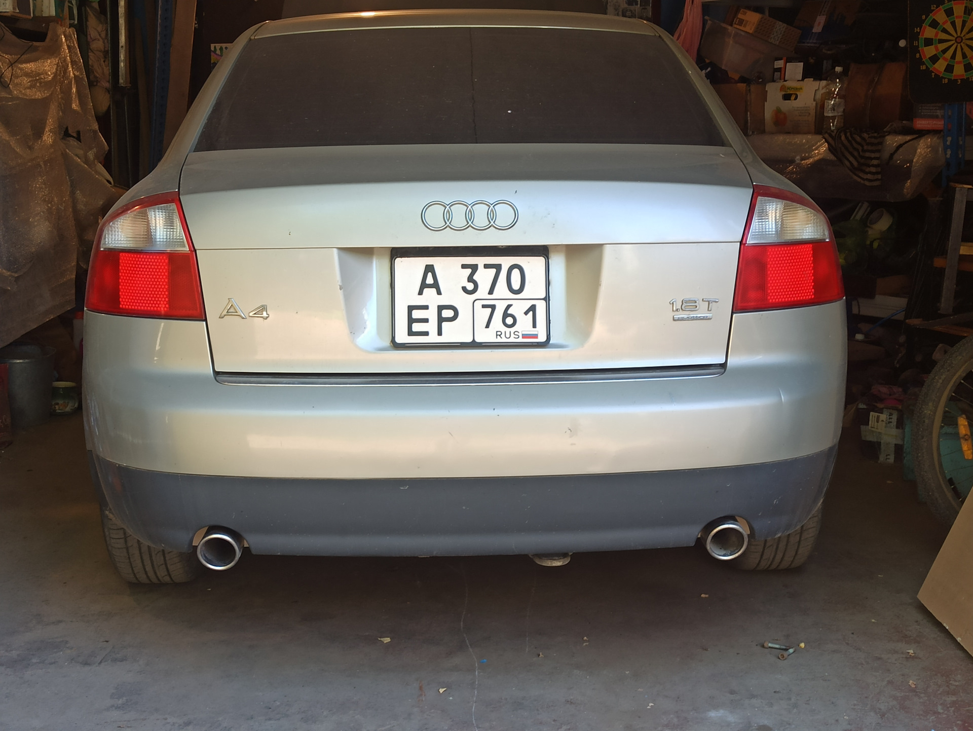 Глушитель от 2.0тфси + свечи бош — Audi A4 (B6), 1,8 л, 2001 года ...
