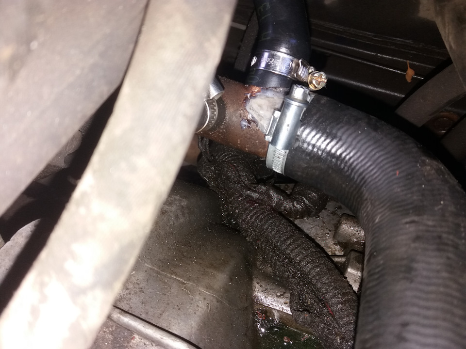 ремонт подводящей трубы водяного насоса(саксофон) — Lada 21120, 1,5 л ...